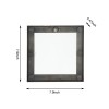 Plastic square chain three piece mirror set