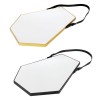 Plastic narrow edged diamond belt mirror
