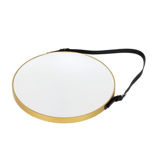 Plastic gold narrow edge belt mirror