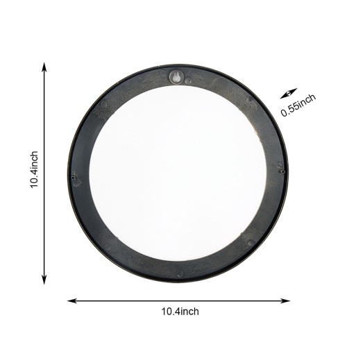 Plastic circular chain three piece mirror set