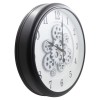 White clock face gear wall clock