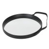 Plastic black circular belt mirror