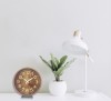 Plastic wall clock desktop placement dual-purpose battery powered decorative clock