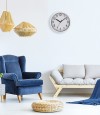 Plastic wall clock desktop placement dual-purpose battery powered decorative clock-1