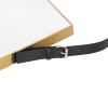 Plastic narrow edged diamond belt mirror