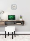 Square colored border wall clock