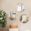 Plastic circular chain three piece mirror set