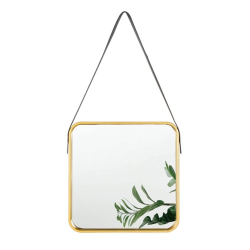 Plastic square belt mirror