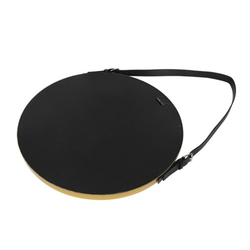 Plastic gold narrow edge belt mirror